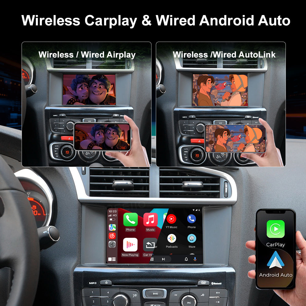 Wireless Carplay Android Auto For Peugeot&Citroen Interface Box