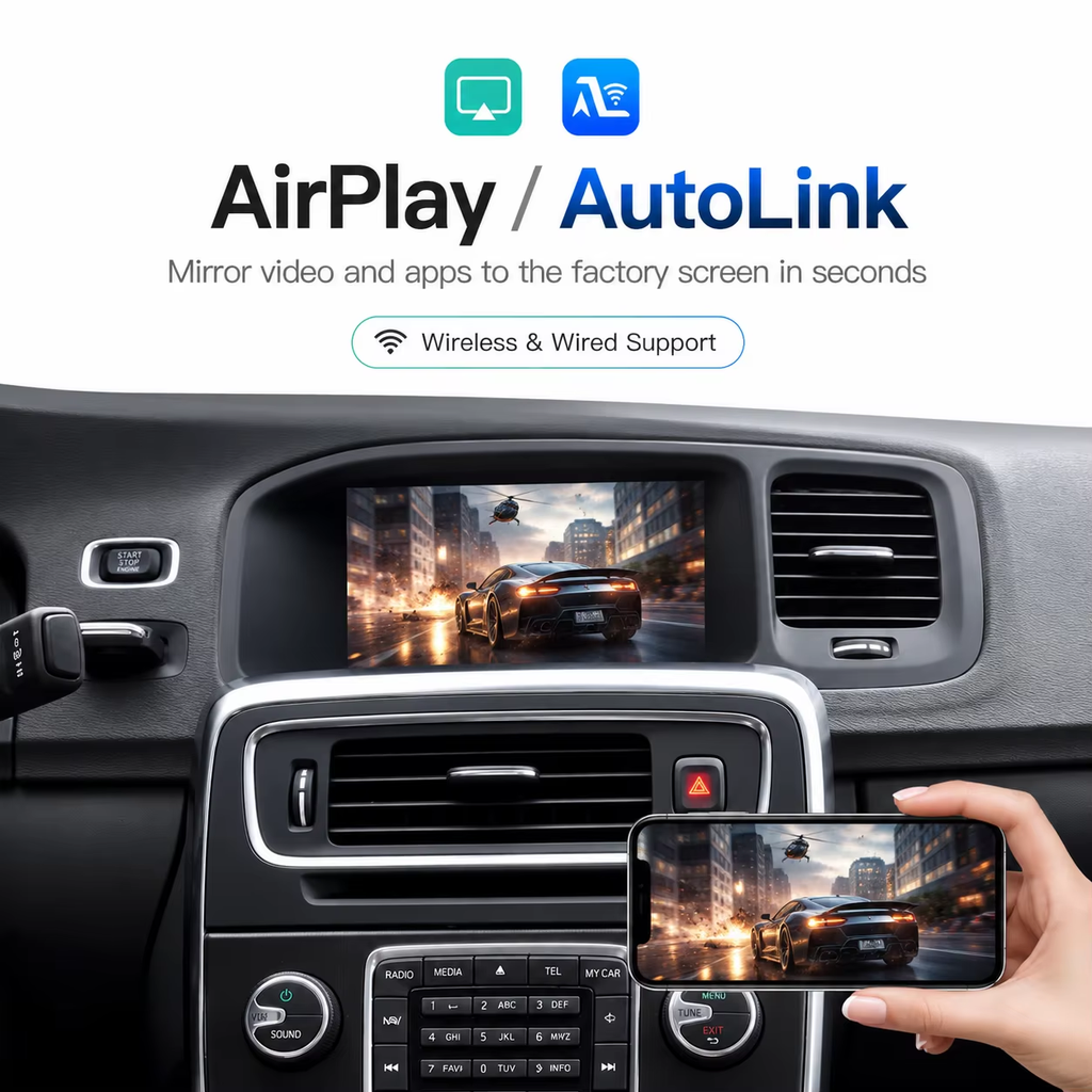Wireless Carplay Android Auto For Volvo 2011-2022years Interface Module