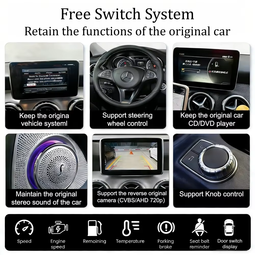 Wireless Carplay Android Auto for Mercedes Benz NTG4.5 Becker