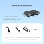 Wireless Carplay Android Auto Interface For Toyota 2014-2019