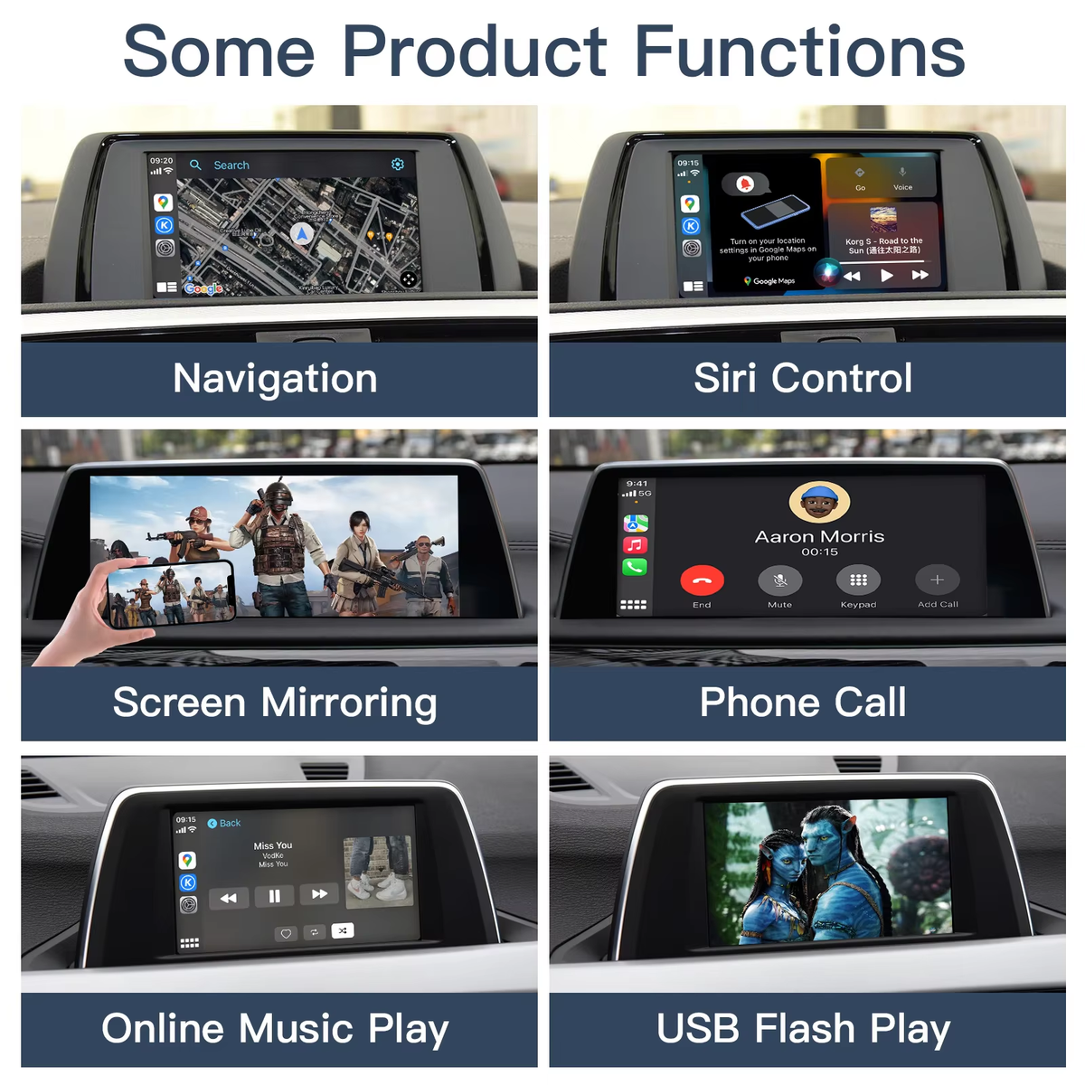 Wireless CarPlay Android Auto Interface for BMW NBT CIC EVO