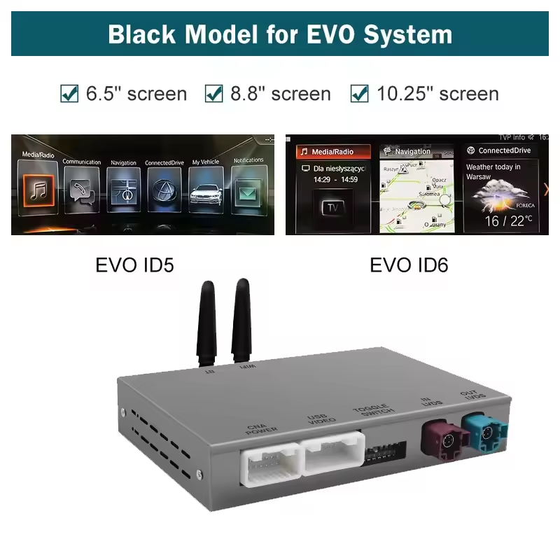 Wireless CarPlay Android Auto Interface for BMW NBT CIC EVO
