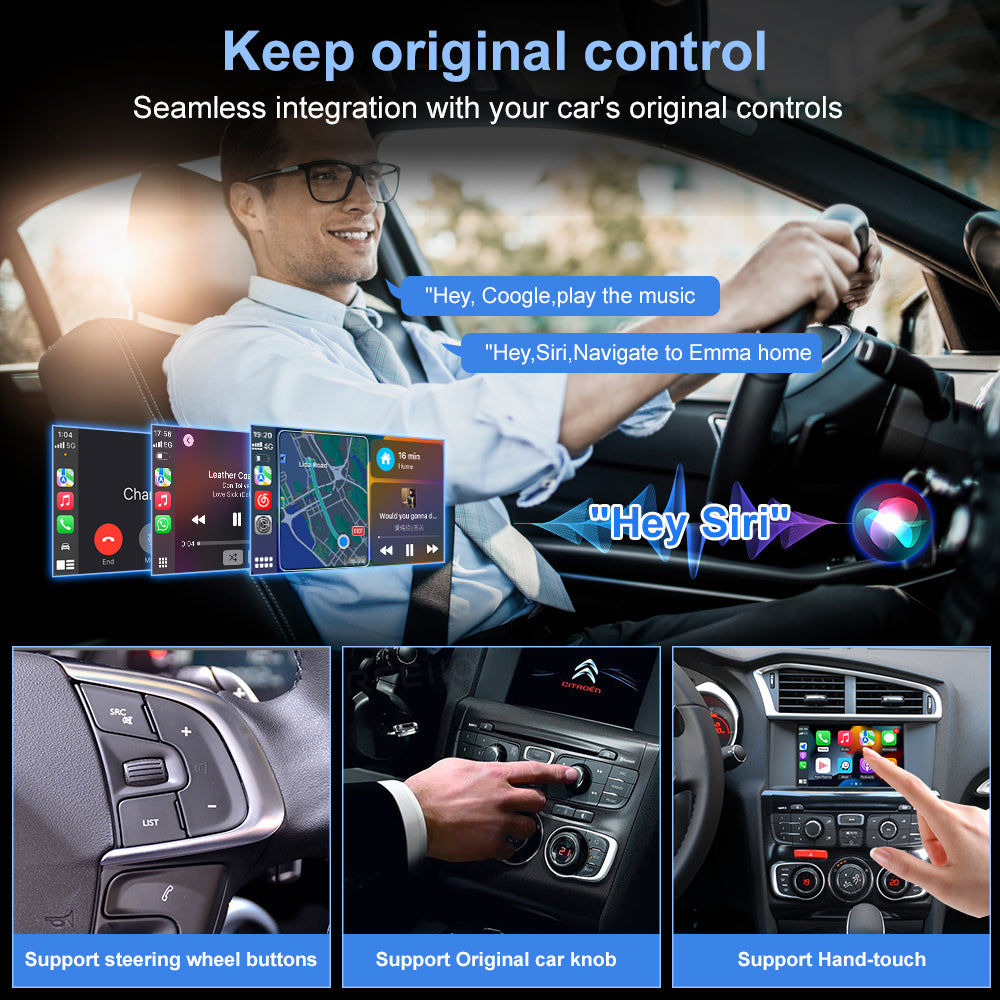 Wireless Carplay Android Auto For Peugeot&Citroen Interface Box